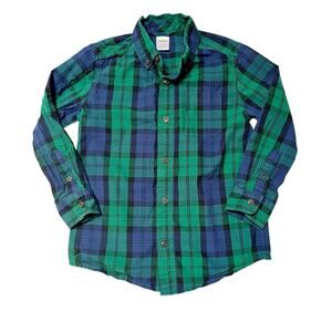Gymboree Button Up Plaid Shirt Size 6